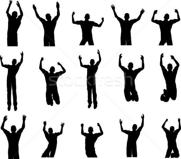 15 Male Dance Poses Stock photo © PokerMan