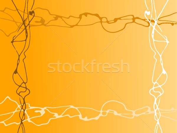 Orange zufällig Zeilen blau Hintergrund Grafik Stock foto © PokerMan