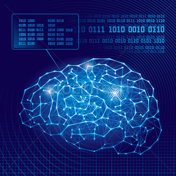 Cyber brain Stock photo © polygraphus