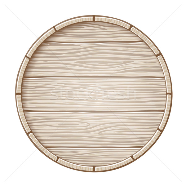 Vector houten vat exemplaar ruimte eps8 globale Stockfoto © polygraphus