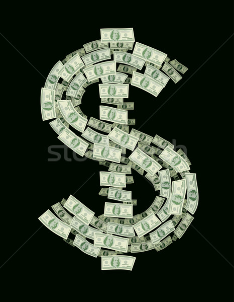 Dollar dollarteken eps8 georganiseerd lagen Stockfoto © polygraphus
