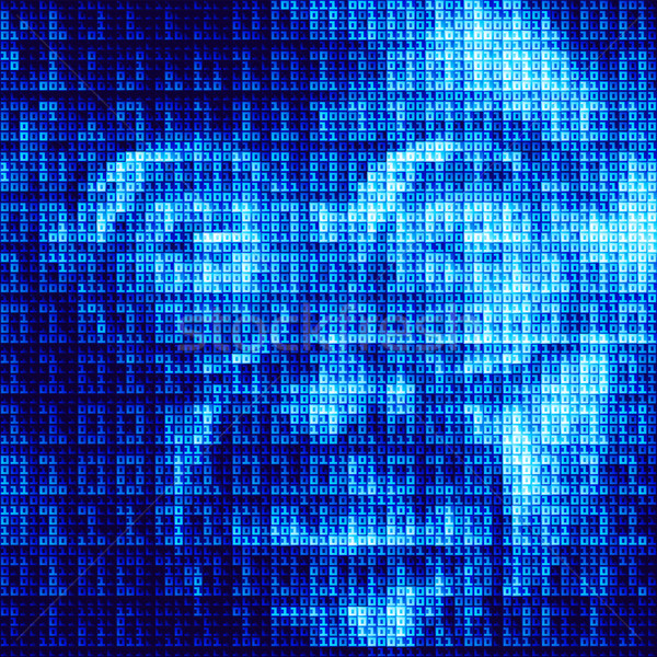 Hacker scherm binaire code eps8 globale kleuren Stockfoto © polygraphus