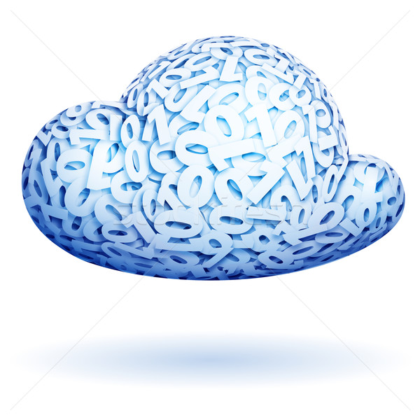 Vektor bináris felhő eps10 átláthatóság használt Stock fotó © polygraphus
