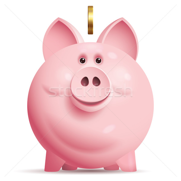 Vector piggy bank Stock photo © polygraphus