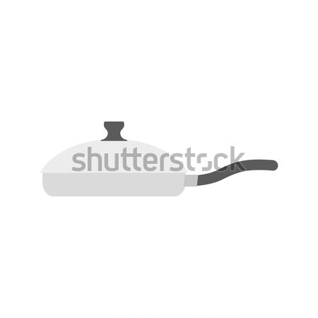 Saucepan on white background. Kitchen utensils. Utensils for coo Stock photo © popaukropa