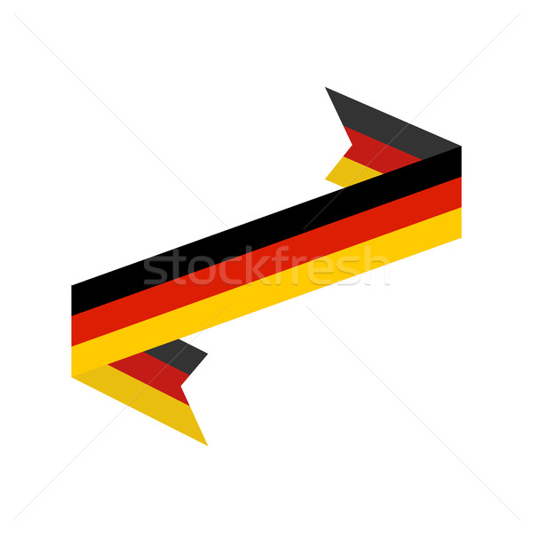 Németország zászló izolált szalag szalag szimbólum Stock fotó © popaukropa