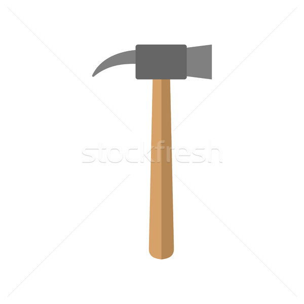 hammer isolated. Tool on white background. turn-screw flat Stock photo © popaukropa