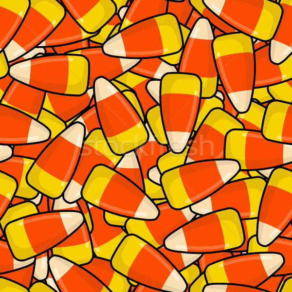 Corn candy seamless pattern. Sweets texture. Background traditio Stock photo © popaukropa