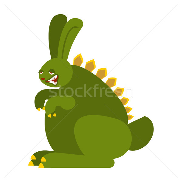 Prehistoric rabbit dinosaur. Dino Bunny. Raptor hare Monster Stock photo © popaukropa