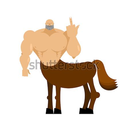 Groot sterke man bodybuilder jeans fuck Stockfoto © popaukropa