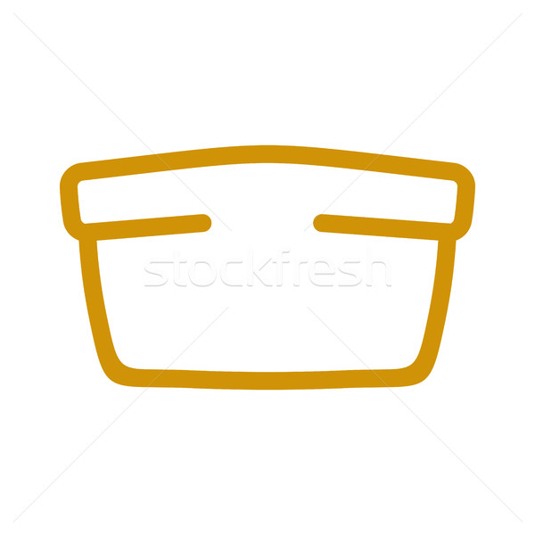 Bread line style. bakery Icon. bakeshop Sign isolated. Food symb Stock photo © popaukropa