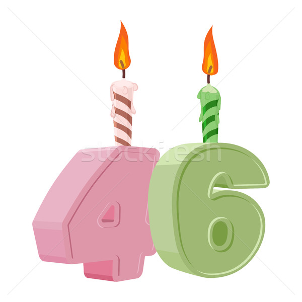 évek születésnap szám ünnepi gyertya ünnep Stock fotó © popaukropa