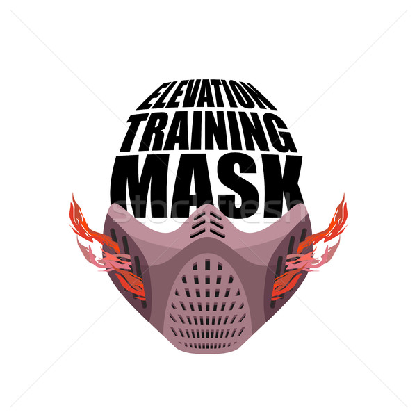 Elevation Training mask fitness. sports accessory for Athlete Stock photo © popaukropa
