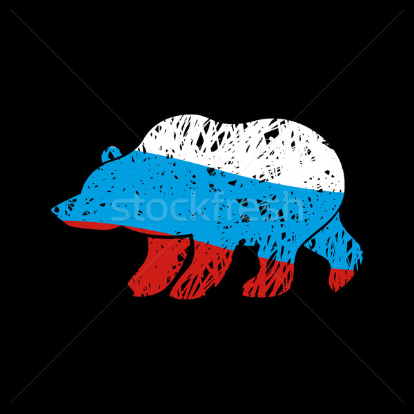 Tenha Rússia bandeira emblema tradicional russo Foto stock © popaukropa