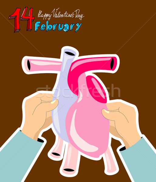 Valentine's Day greeting. February 14th.  Stock photo © popaukropa
