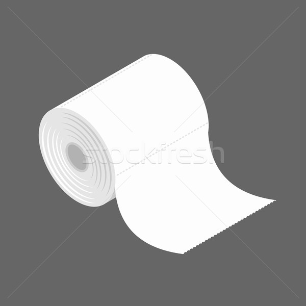 bumf isolated. Roll of toilet paper. bumph Stock photo © popaukropa