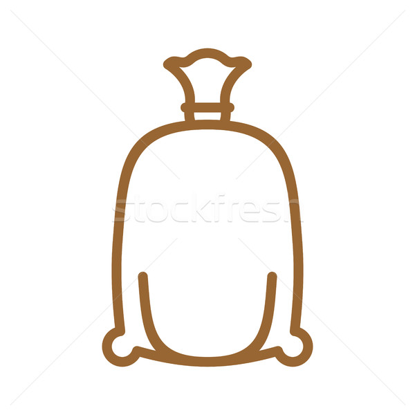 flour bag Line icon. Sign for production of bread and bakery Stock photo © popaukropa