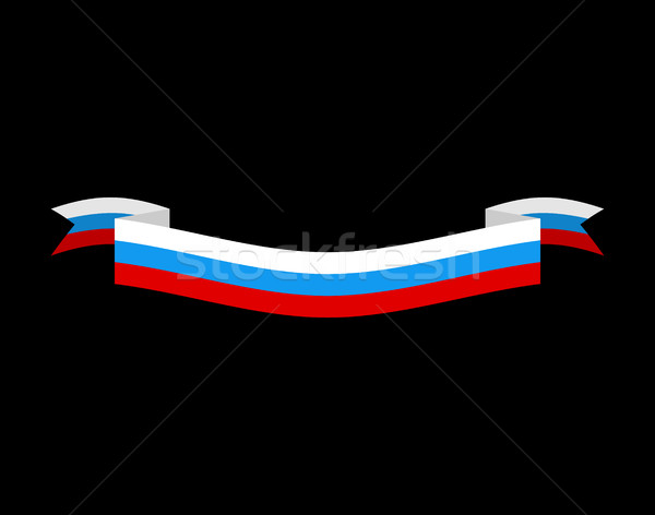 Foto stock: Bandera · cinta · aislado · ruso · cinta · banner