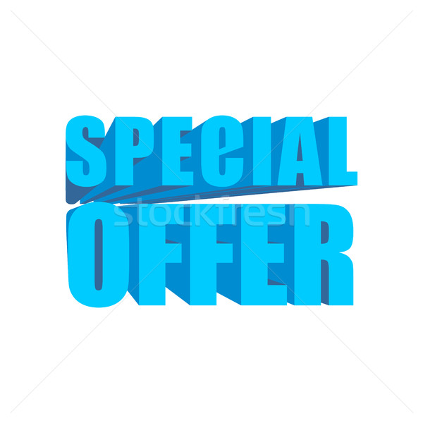 Special Offer template. lettering symbol business design Stock photo © popaukropa