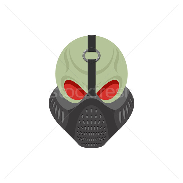 Skull protective mask. Hell defender. Terrible headache. skeleto Stock photo © popaukropa