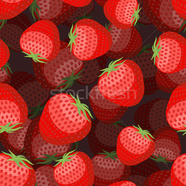 Foto stock: Fresa · patrón · 3D · rojo · Berry · textura