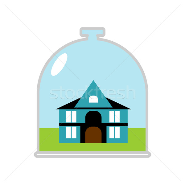 house Glass Bell. Protective canopy over Building. Saving at hom Stock photo © popaukropa