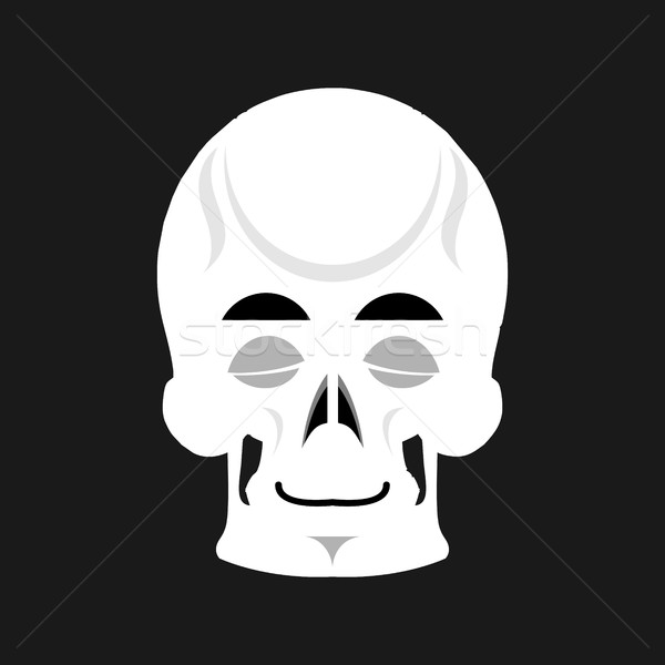 Skull sleeps Emoji. skeleton head asleep emotion isolated Stock photo © popaukropa