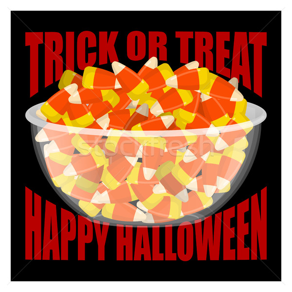 Streich glücklich Halloween Schüssel candy Stock foto © popaukropa