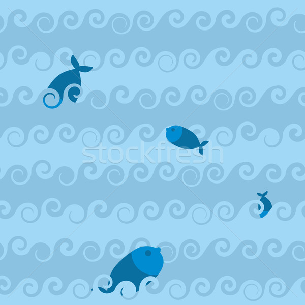 Deniz balık dalgalar doku deniz Stok fotoğraf © popaukropa