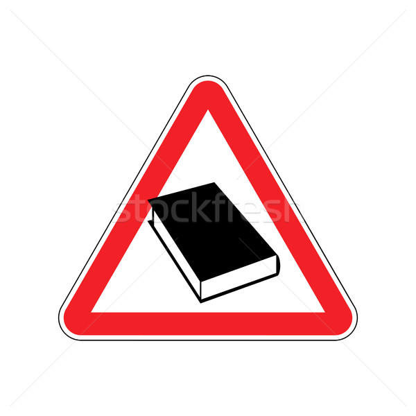 Stock fotó: Könyv · figyelmeztető · jel · citromsárga · olvas · veszély · figyelem