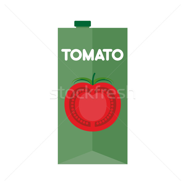 Tomatensap pakket geïsoleerd drinken fles Stockfoto © popaukropa