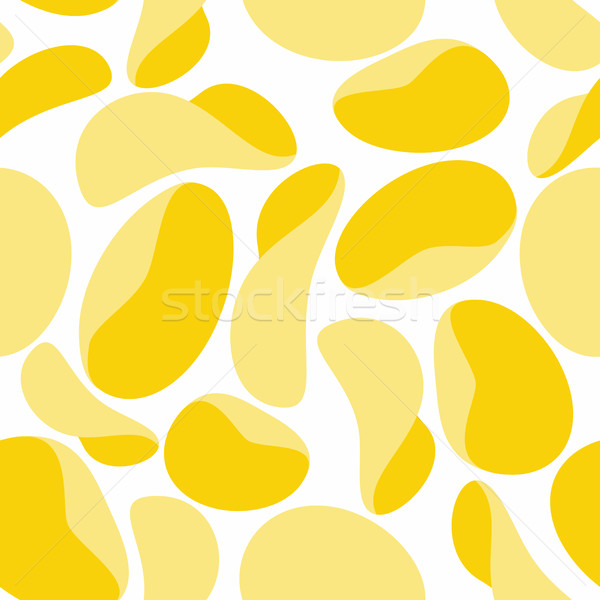 Potato chips seamless background. Pattern of yellow fried potato Stock photo © popaukropa