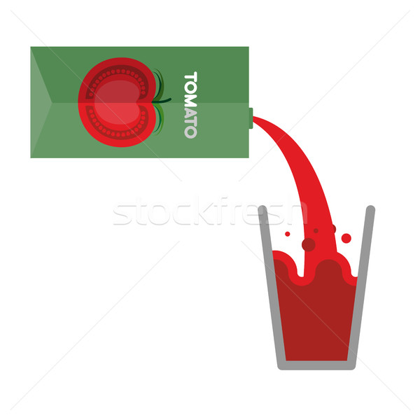 Сток-фото: упаковка · стекла · томатный · сок · томатный · свежие