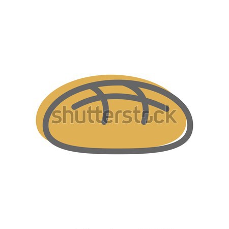 Bread line style. bakery Icon. bakeshop Sign isolated. Food symb Stock photo © popaukropa