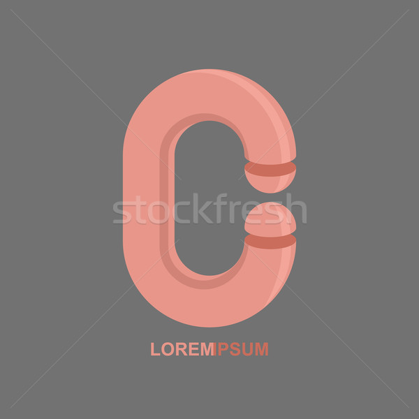 Logo letter c alfabet vector ontwerp abstract Stockfoto © popaukropa
