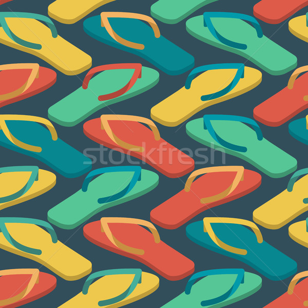 Pantofi de vara ornament plajă ghete Imagine de stoc © popaukropa