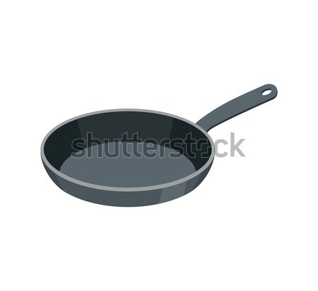 Frying pan isolated. Kitchen utensils for cooking food Stock photo © popaukropa