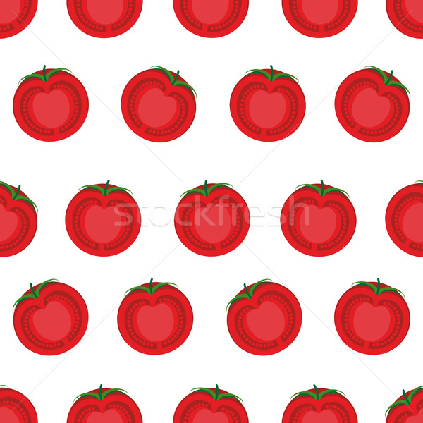 Stok fotoğraf: Dilim · domates · vektör · sebze · doku
