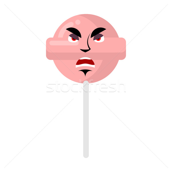 Candel de bat supărat bomboane lipi agresiv emoţie Imagine de stoc © popaukropa