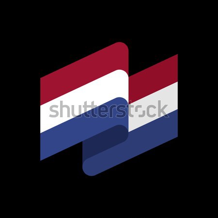 Luxembourg flag ribbon isolated. Grand Duchy tape banner. state  Stock photo © popaukropa