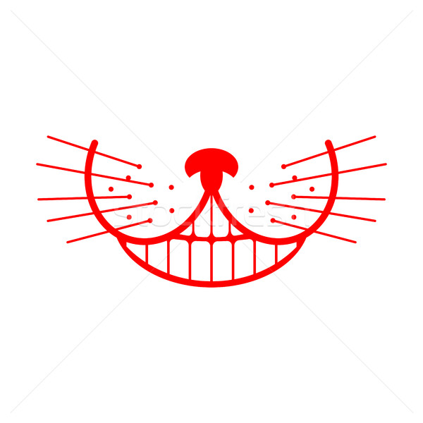 Cheshire cat smile. Animal Alice in Wonderland. Unusual pet Stock photo © popaukropa