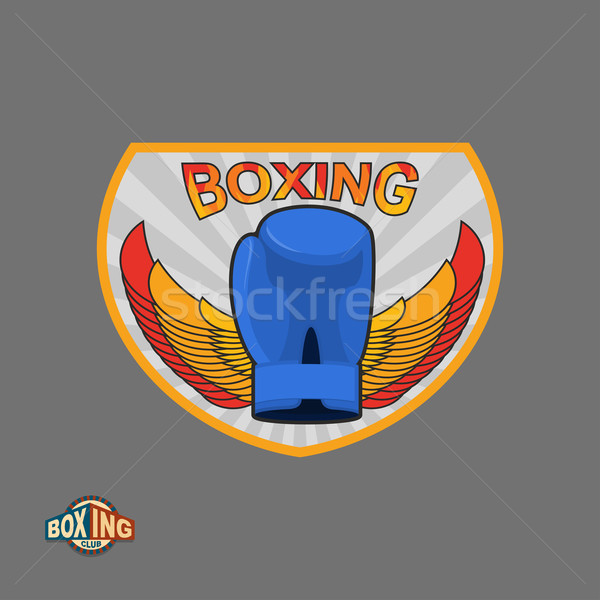 Boxing emblem. Logo boxing Club. Stock photo © popaukropa