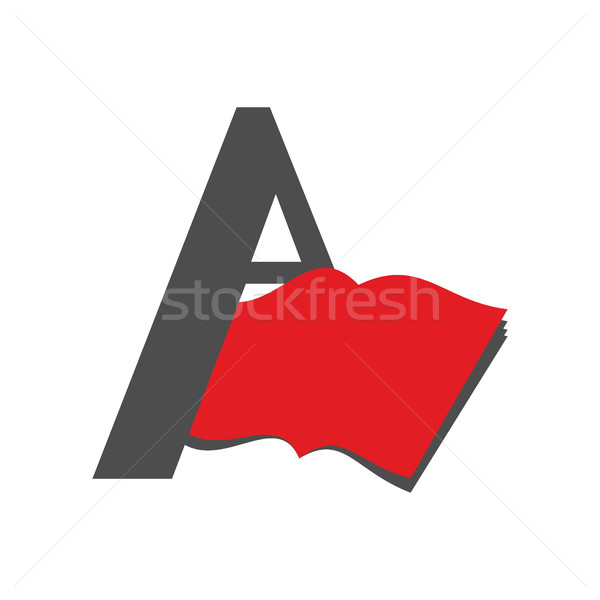 Lettera logo libro emblema abstract segno Foto d'archivio © popaukropa