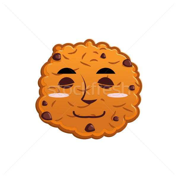 Cookies sleeps Emoji. biscuit emotion sleep. Food Isolated Stock photo © popaukropa