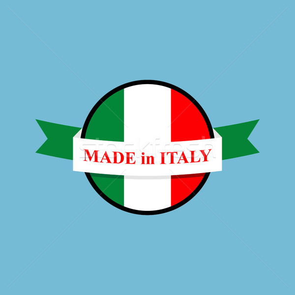 Made in Italy logo. Italian production Sign. Emblem for products Stock photo © popaukropa