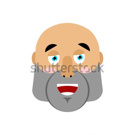 Brutal Man angry Emoji. Men face Aggressive emotion isolated Stock photo © popaukropa
