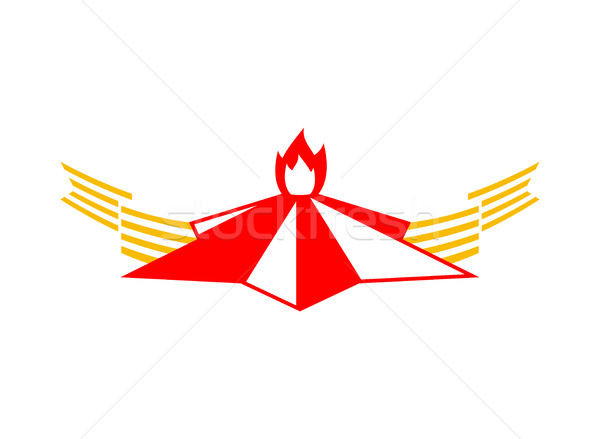 Eternal flame symbol is day of victory on May 9. Russian Nationa Stock photo © popaukropa