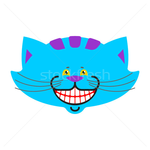 Cheshire cat smile isolated. Fantastic pet alice in wonderland.  Stock photo © popaukropa