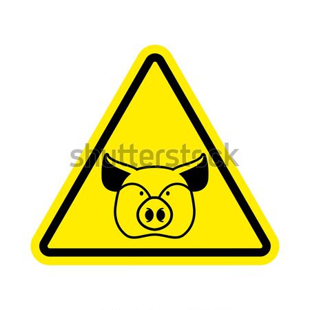 Warning police. Handcuffs on yellow triangle. Road sign attentio Stock photo © popaukropa