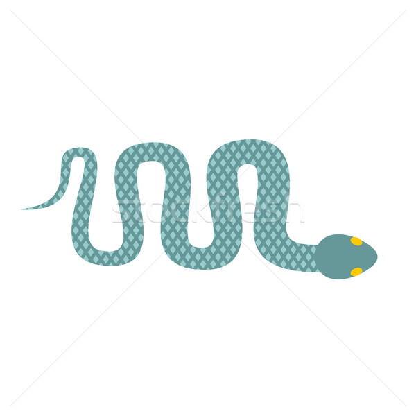 Schlange isoliert cobra kriechen weiß lange Stock foto © popaukropa